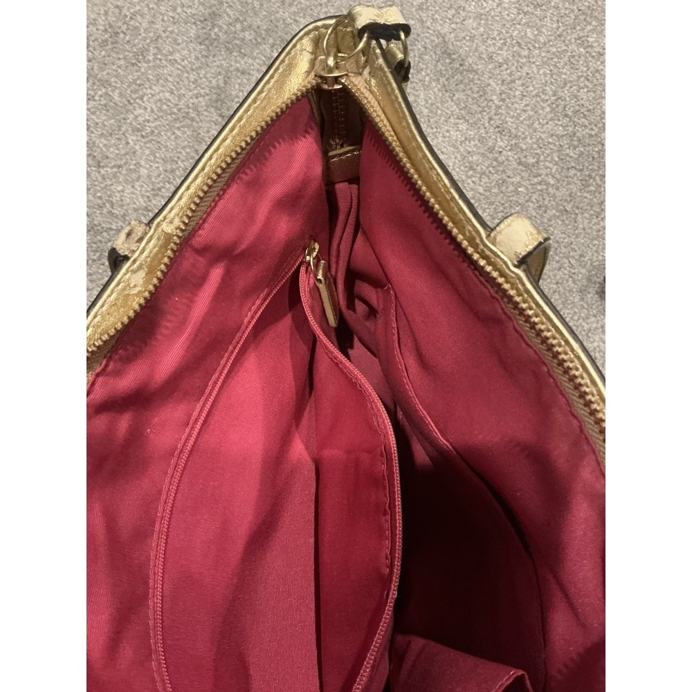VINTAGE Multicolored Coach Purse Over the Shoulder Bag Y2K Pink & Gold - Picture 14 of 16